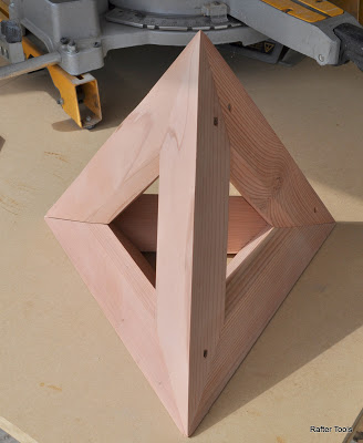 Tetrahedron by roof framer